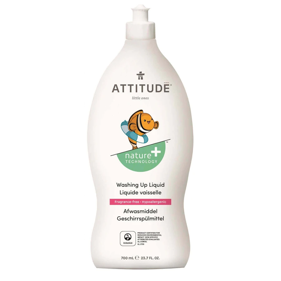 Засіб для миття пляшечок та дитячих пляшечок Attitude, без ароматизаторів, 700 мл: ціни та характеристики