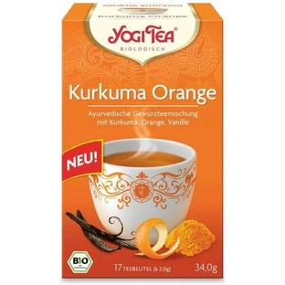 Апельсиновый чай Куркума, 17 пакетиков, Yogi Tea