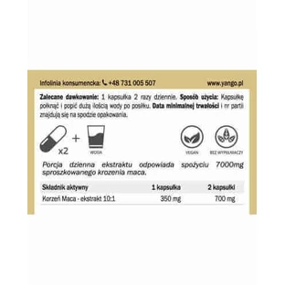 Кора мака - экстракт 10:1 - 100 капсул YANGO
