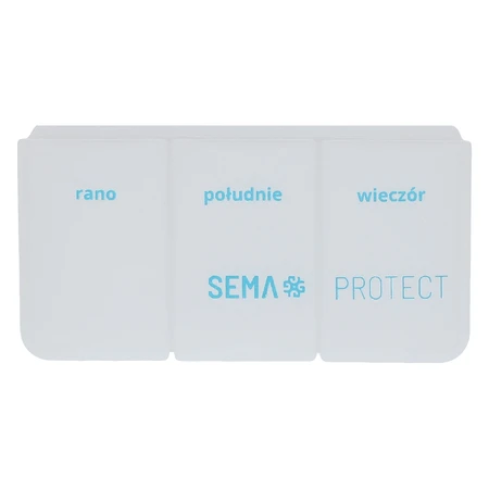 SEMA Protect, касета для щоденного прийому ліків, 3-камерна: ціни та характеристики