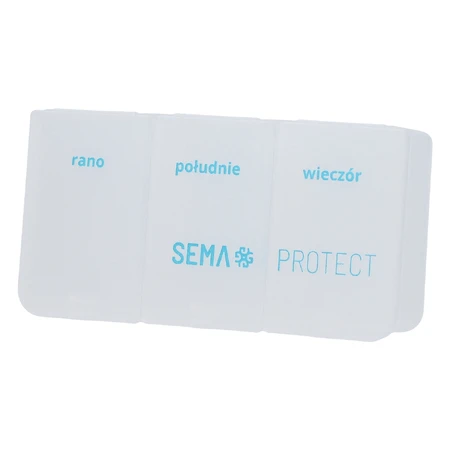 SEMA Protect, касета для щоденного прийому ліків, 3-камерна: ціни та характеристики
