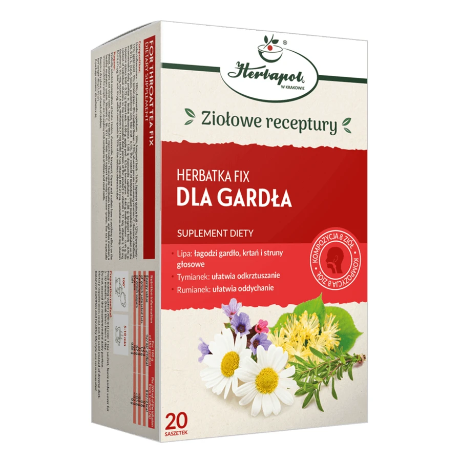 Herbapol For Garda, фиксированный чай, 2 г x 20 пакетиков: цены и характеристики