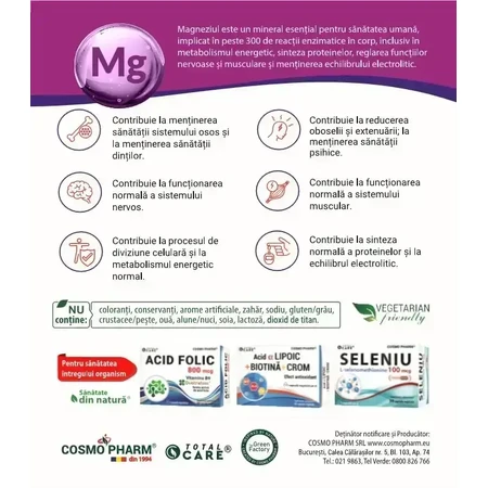 Магнію бісгліцинат Cosmopharm капсули №30: ціни та характеристики