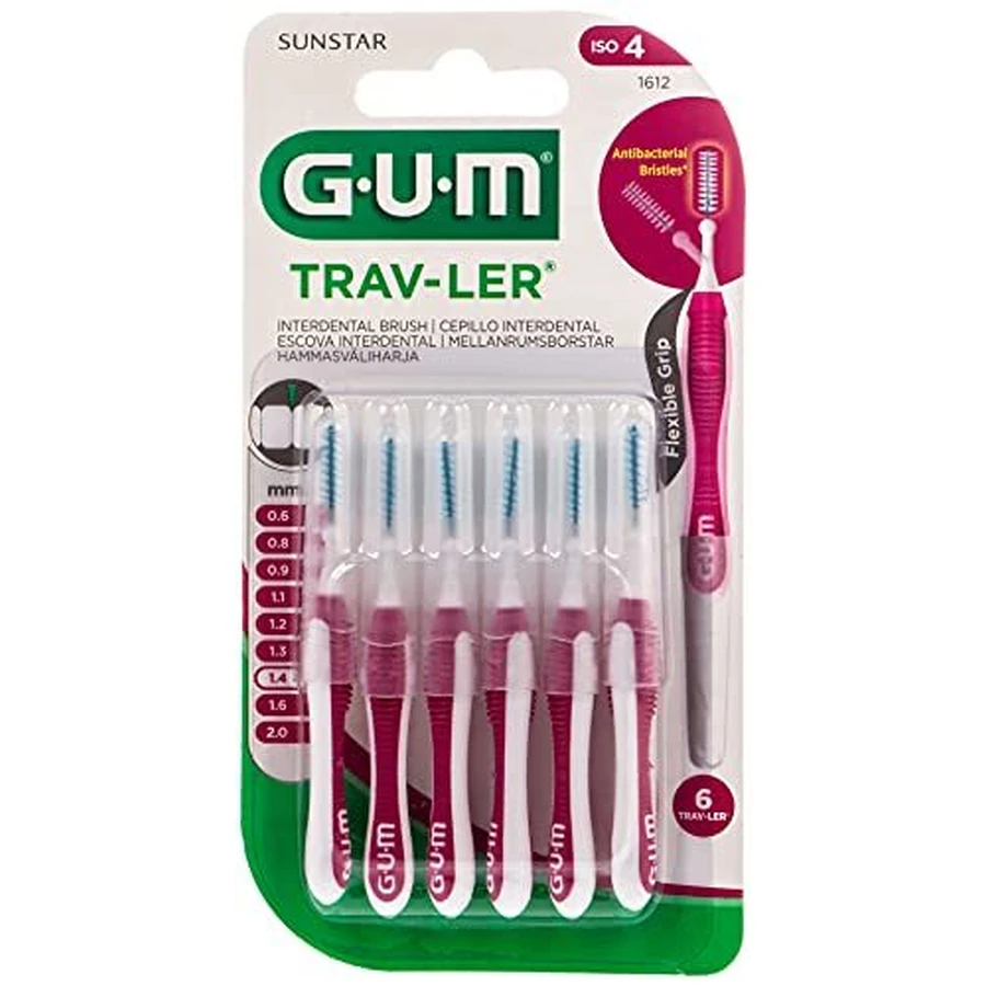 Межзубные щетки Trav-Ler 1,4 мм, 6 отверстий, Sunstar Gum: цены и характеристики