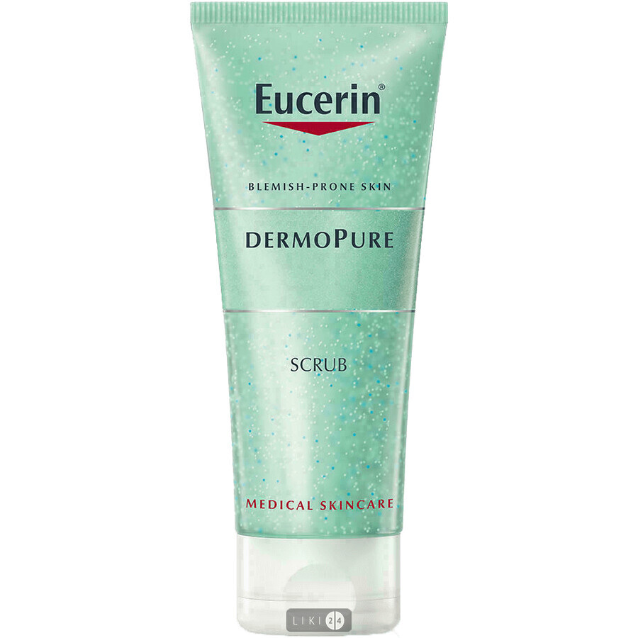 Скраб Eucerin DermoPurifyer для вмивання проблемна шкіра, 100 мл: ціни та характеристики