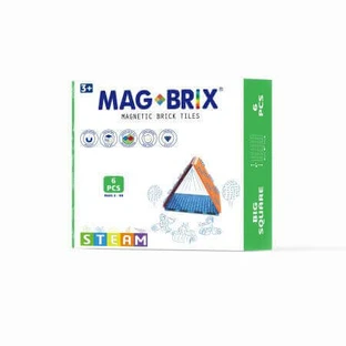 Магнитный набор Magbrix, 3 года+, 6 больших квадратных деталей, Magblox