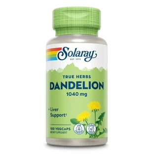 Одуванчик (Dandelion) 520 мг Solaray, 100 капсул, Secom