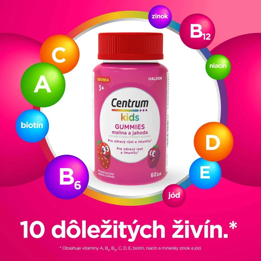 Centrum Kids Жевательные конфеты с малиной и клубникой, подарочная упаковка, эль 2 x 60: цены и характеристики
