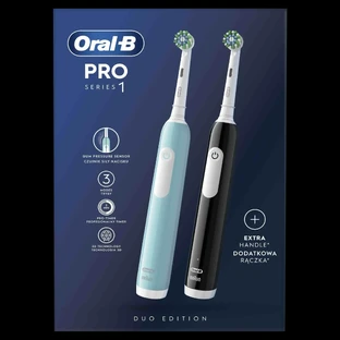 Oral-B EK Duo Pro Series 1 Black& Caribeean blue 1×2 шт, электрическая зубная щетка