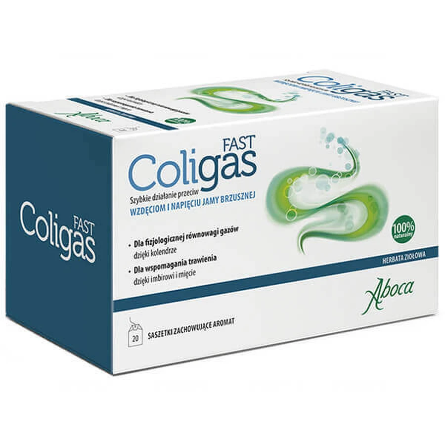 Coligas Fast, травяной чай, 20 пакетиков: цены и характеристики