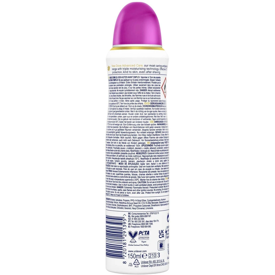 Dove Advanced care go fresh Acai антиперспирант-спрей 150 мл: цены и характеристики