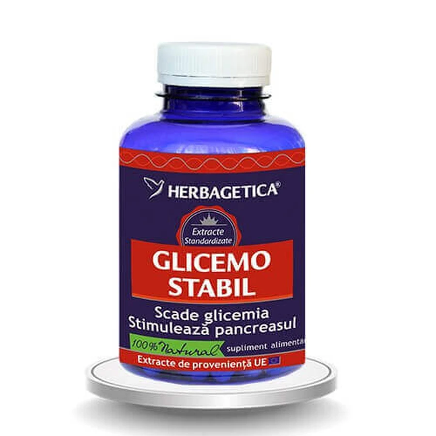 Глицемо Стабил Herbagetica Glicemo Stabil, 120 капсул: цены и характеристики