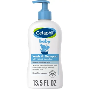 Гель-шампунь детский Cetaphil Baby Wash & Shampoo с календулой, 399 мл