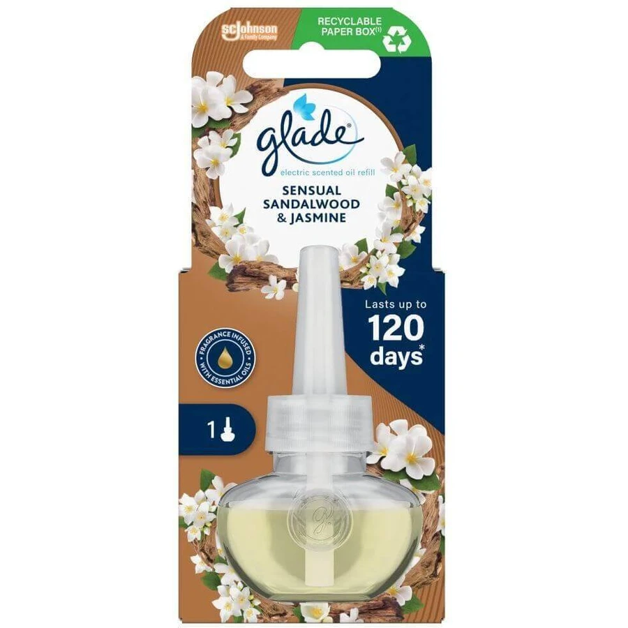 Освіжувач повітря Glade Electric Sensual Sandalwood поповнення 20 мл: ціни та характеристики