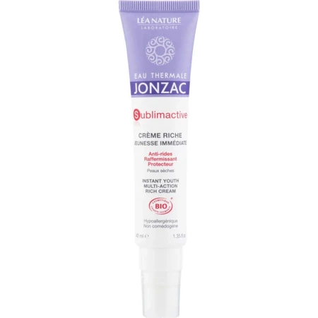 JONZAC Sublimactive Organic антивозрастной крем против морщин 1×40 мл, разглаживающий крем: цены и характеристики