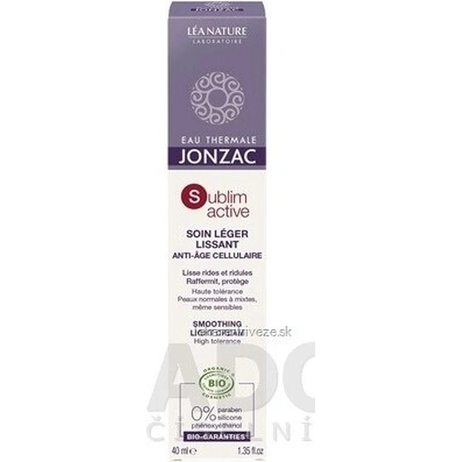 JONZAC Sublimactive Organic антивозрастной крем против морщин 1×40 мл, разглаживающий крем: цены и характеристики