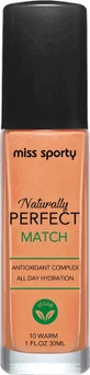 Тональний крем Miss Sporty Naturally Perfect Match Тональний крем 10 Теплий, 1 шт
