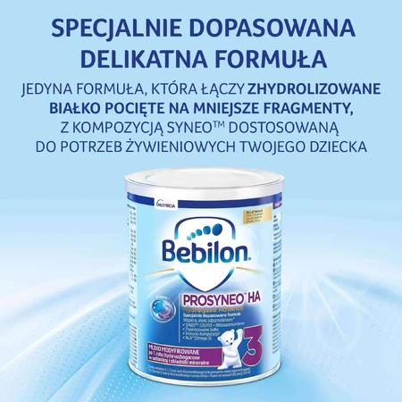 Bebilon Prosyneo HA Hydrolyzed Advance 3, модифіковане молоко, після 1 року, 400 г УПАКОВКА ДЕФЕКТУЄТЬСЯ: ціни та характеристики