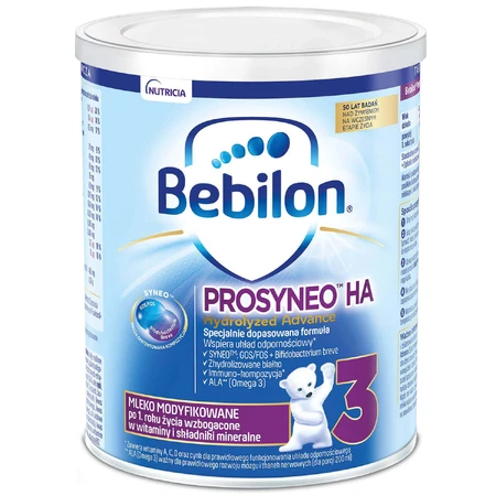 Bebilon Prosyneo HA Hydrolyzed Advance 3, модифіковане молоко, після 1 року, 400 г УПАКОВКА ДЕФЕКТУЄТЬСЯ: ціни та характеристики