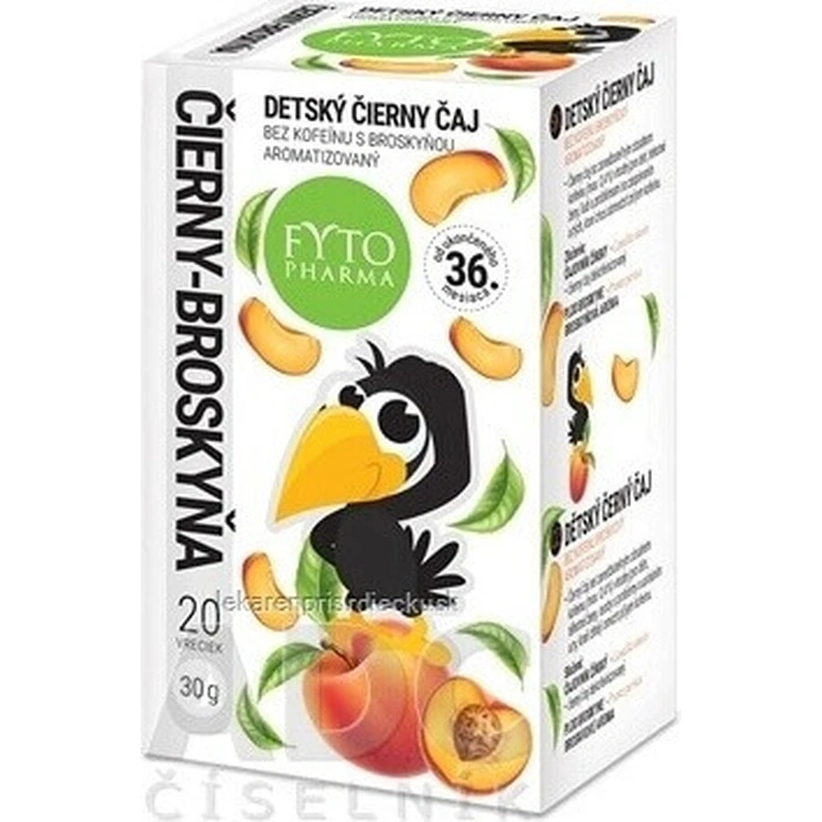 FYTO CHILDREN'S BLACK TEA BROSKINS без кофеїну 20×1,5 г, дитячий чорний чай: ціни та характеристики