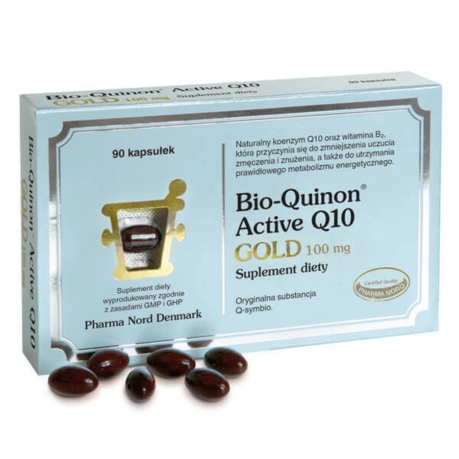 Bio-Quinon Active Q10 Gold 100 мг, 90 капсул: ціни та характеристики