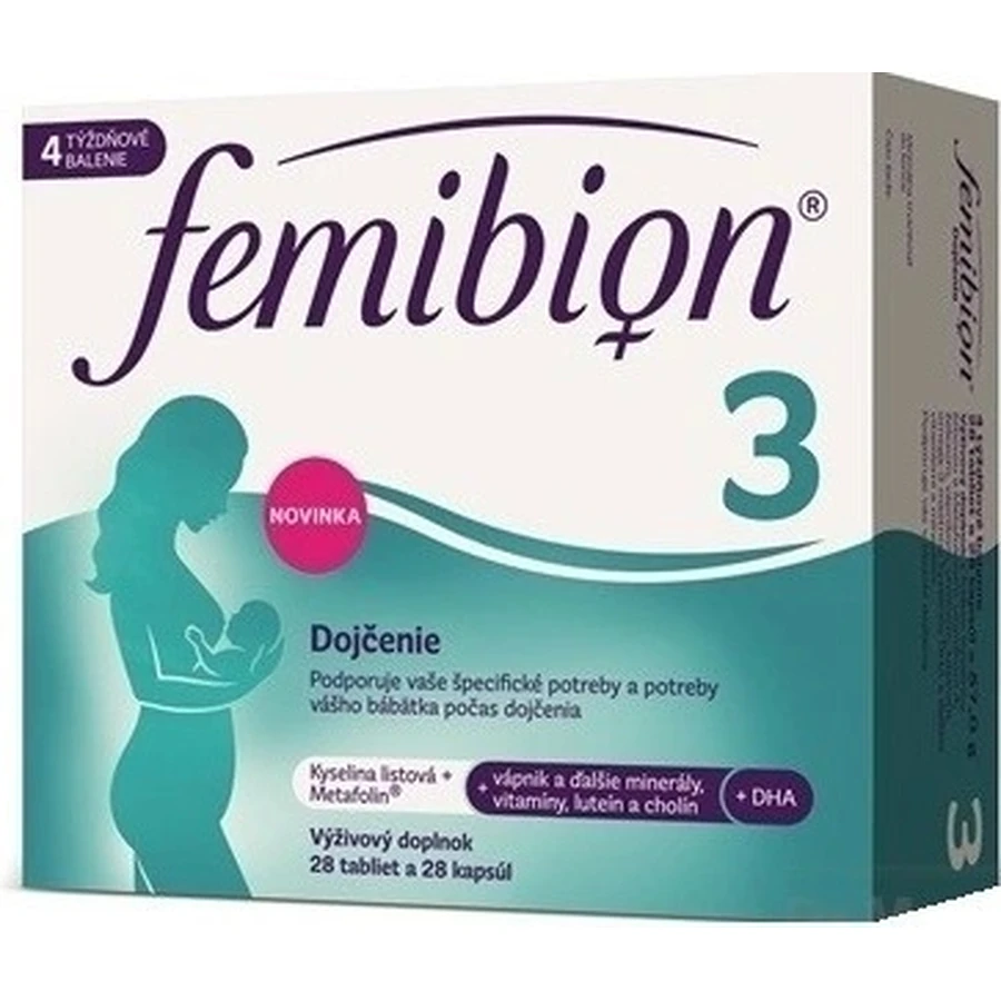 Фемибион 3 Лактация, 28 таб + 28 капс: цены и характеристики