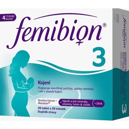 Фемибион 3 Лактация, 28 таб + 28 капс: цены и характеристики