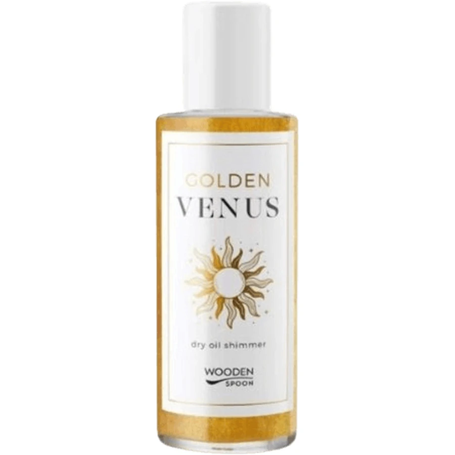 Суха олія для блиску Woodenspoon Glitter Dry Oil Golden Venus 100 мл: ціни та характеристики