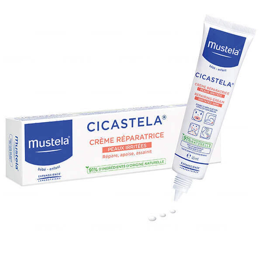 Дитячий крем Mustela Cicastela відновлювальний, з народження, 40 мл: ціни та характеристики