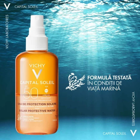 Vichy Capital Soleil Долгоиграющий солнцезащитный крем для лица и тела SPF 50, 200 мл, Vichy: цены и характеристики