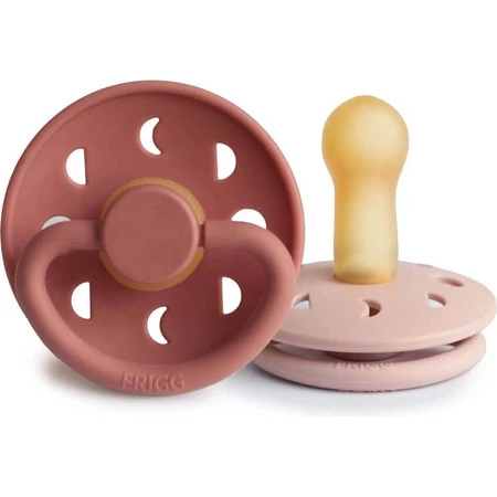 FRIGG Moon Phase Силиконовые пустышки Blush / Powder Blush, 0-6м, двойная упаковка 1×2 шт, Силиконовые пустышки, 2 шт, 0-6м: цены и характеристики