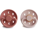 FRIGG Moon Phase Силиконовые пустышки Blush / Powder Blush, 0-6м, двойная упаковка 1×2 шт, Силиконовые пустышки, 2 шт, 0-6м: цены и характеристики
