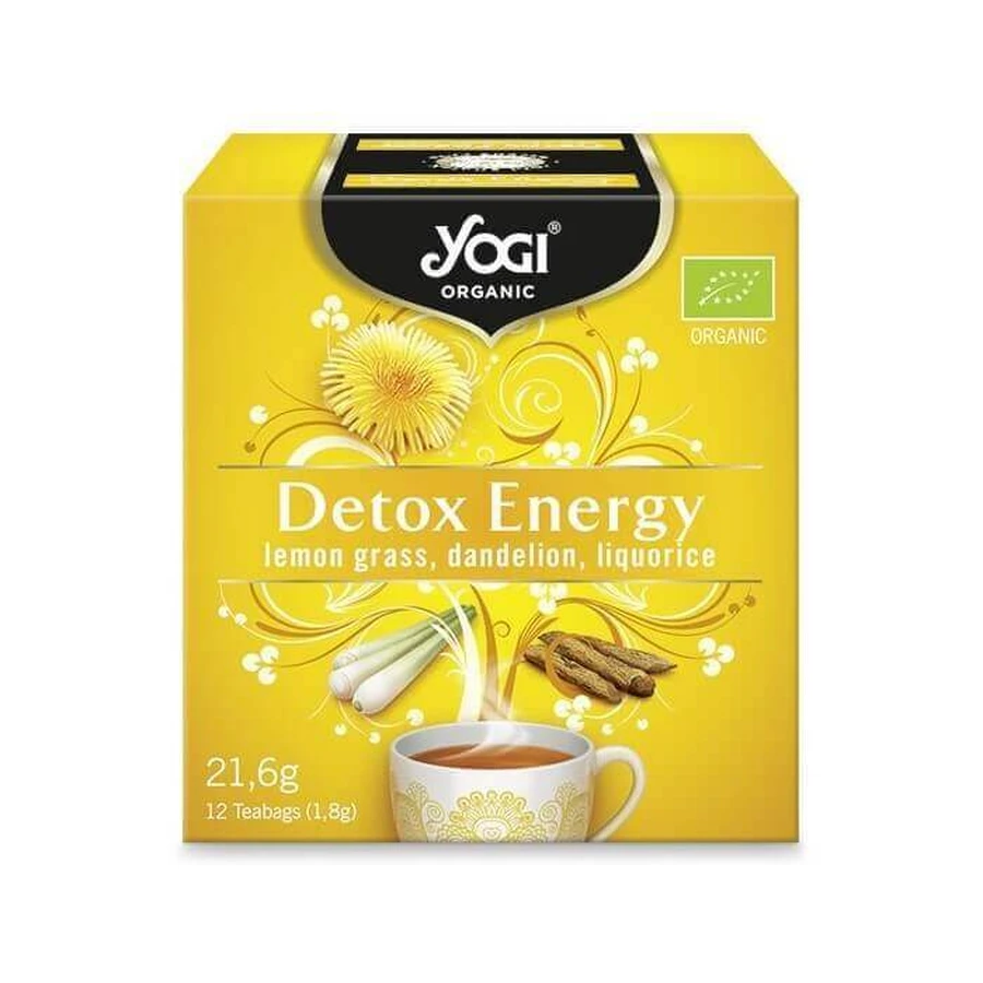 Детокс-енергетичний чай, 12 пакетиків, Yogi Tea: ціни та характеристики