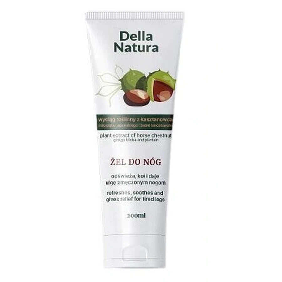 Della Natura активный гель для ног, экстракт каштана, 200 мл: цены и характеристики