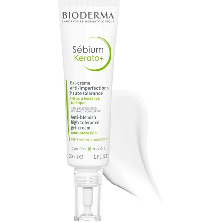 Гель-крем BioDerma Sébium Kerato+ від акне з підвищеною толерантністю 30 мл: ціни та характеристики