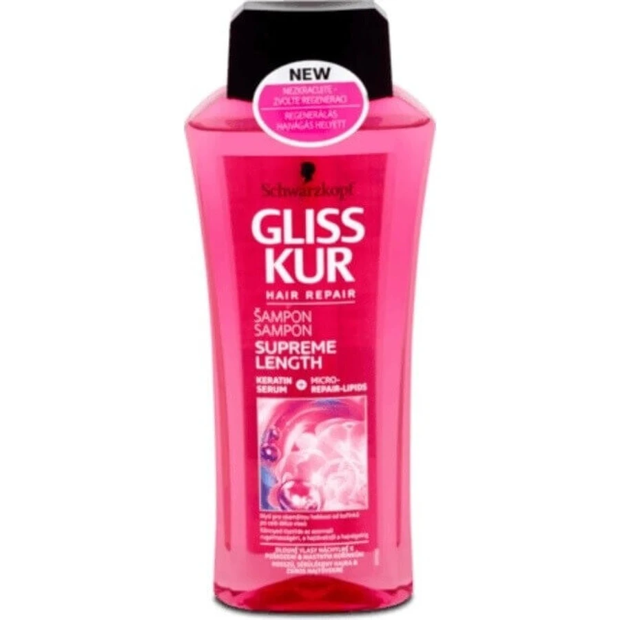 Schwarzkopf Gliss ampón Supreme Length 1×400 мл, ampón: цены и характеристики