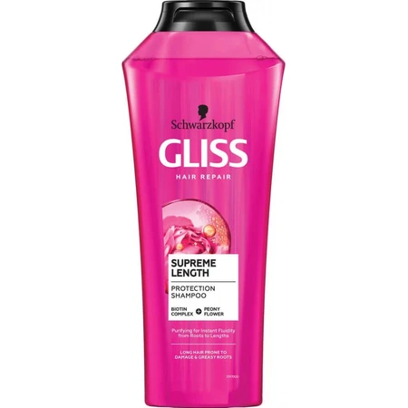 Schwarzkopf Gliss ampón Supreme Length 1×400 мл, ampón: цены и характеристики