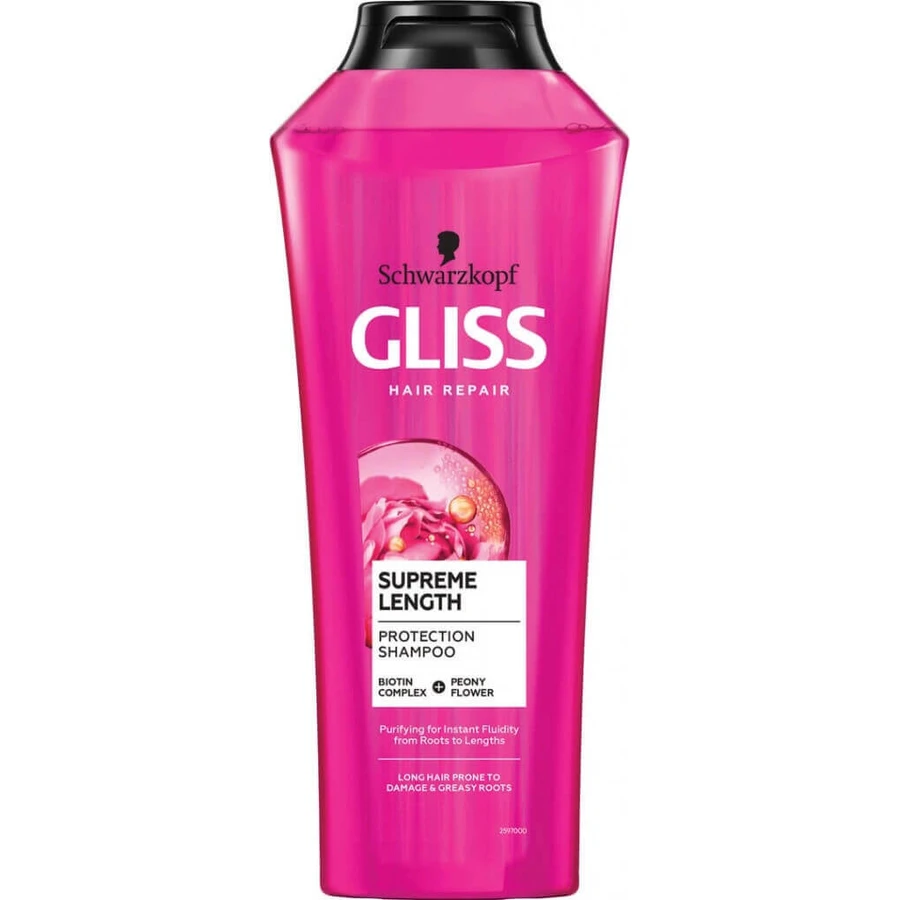 Schwarzkopf Gliss ampón Supreme Length 1×400 мл, ampón: цены и характеристики