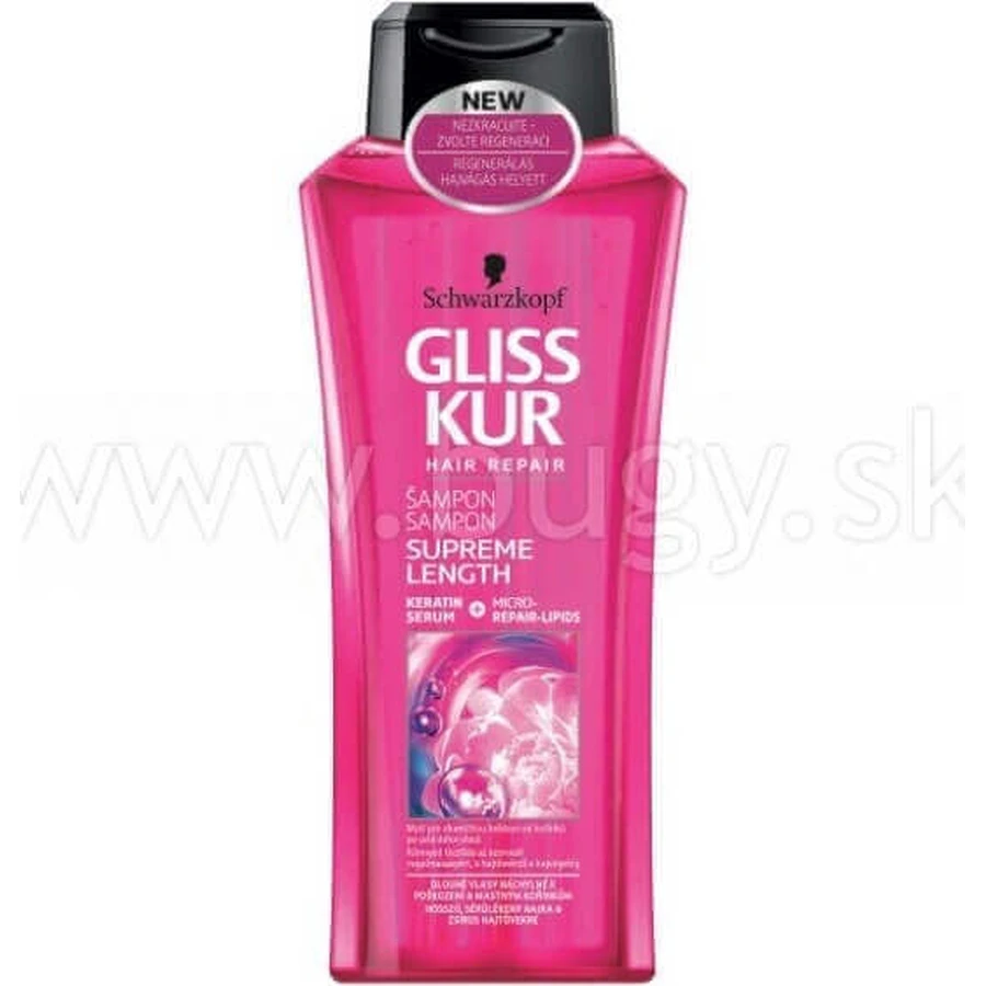 Schwarzkopf Gliss ampón Supreme Length 1×400 мл, ampón: цены и характеристики
