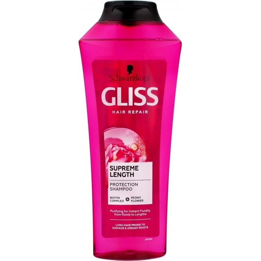 Schwarzkopf Gliss ampón Supreme Length 1×400 мл, ampón: цены и характеристики
