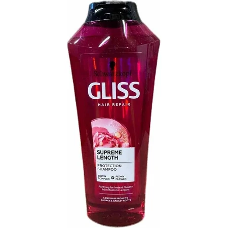 Schwarzkopf Gliss ampón Supreme Length 1×400 мл, ampón: цены и характеристики