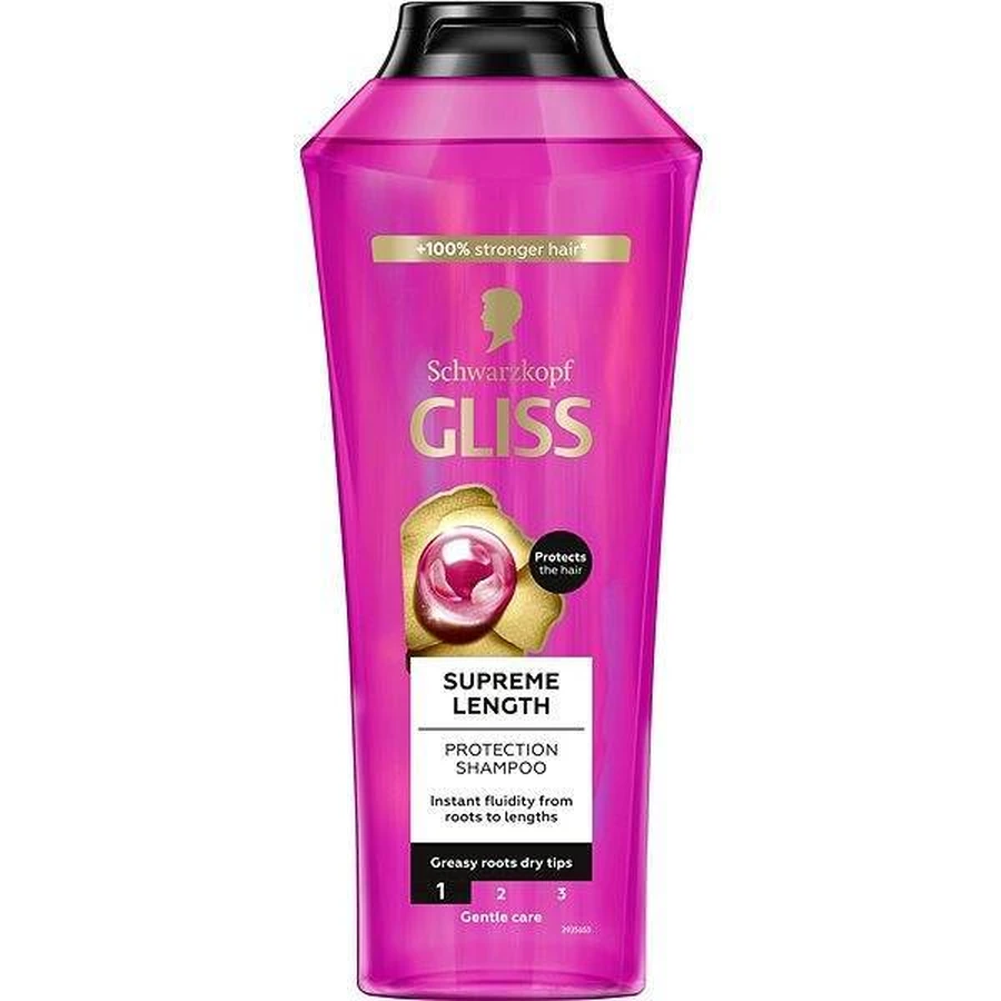 Schwarzkopf Gliss ampón Supreme Length 1×400 мл, ampón: цены и характеристики