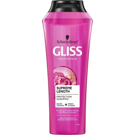 Schwarzkopf Gliss ampón Supreme Length 1×400 мл, ampón: цены и характеристики