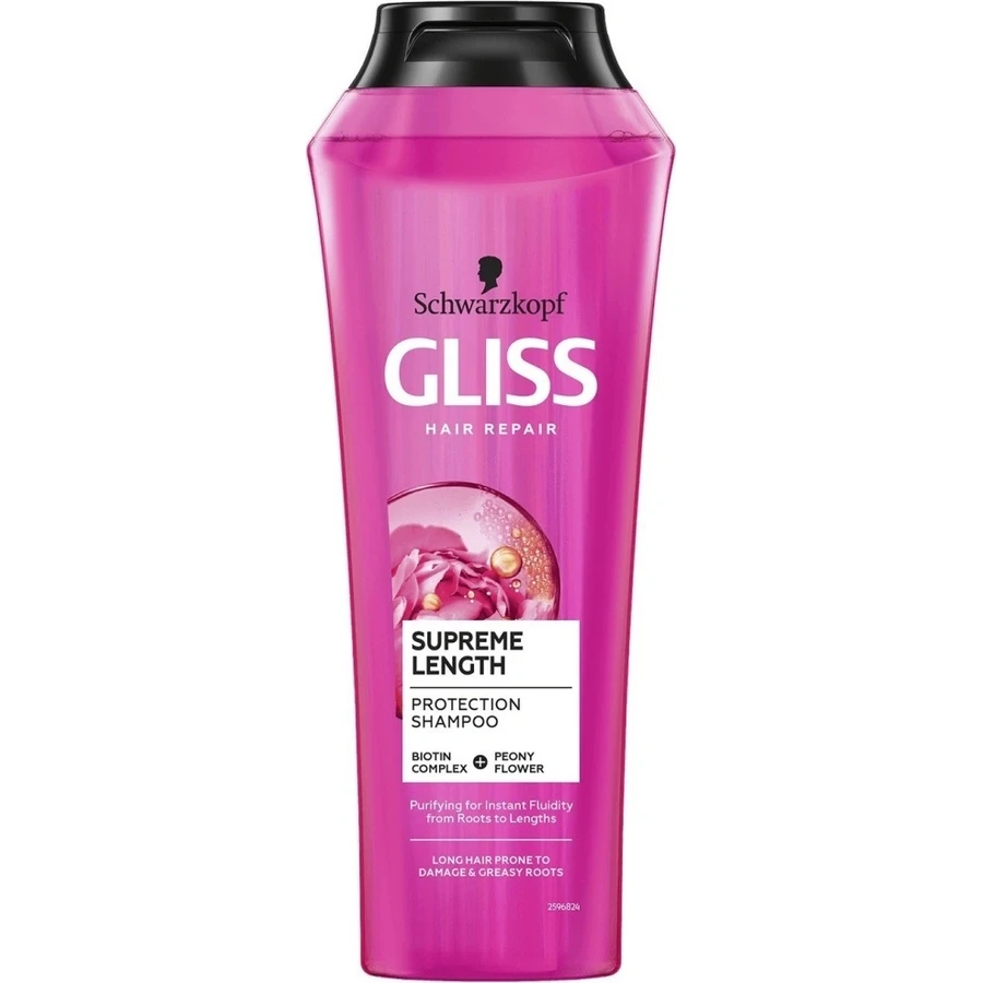 Schwarzkopf Gliss ampón Supreme Length 1×400 мл, ampón: цены и характеристики