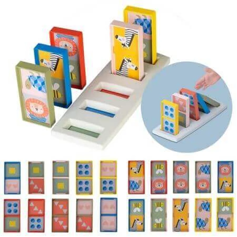 Развивающая игра Мое первое домино, +18 месяцев, Taf Toys: цены и характеристики