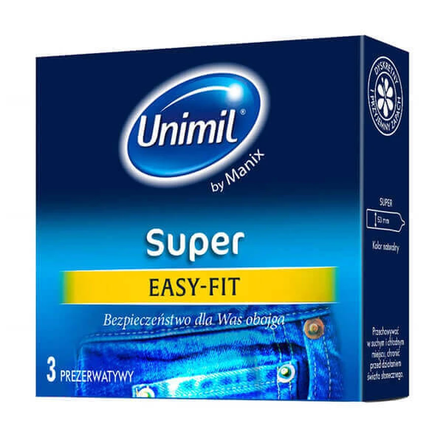 Латексные презервативы Unimil Super Comfort and Safety, 3 штуки: цены и характеристики