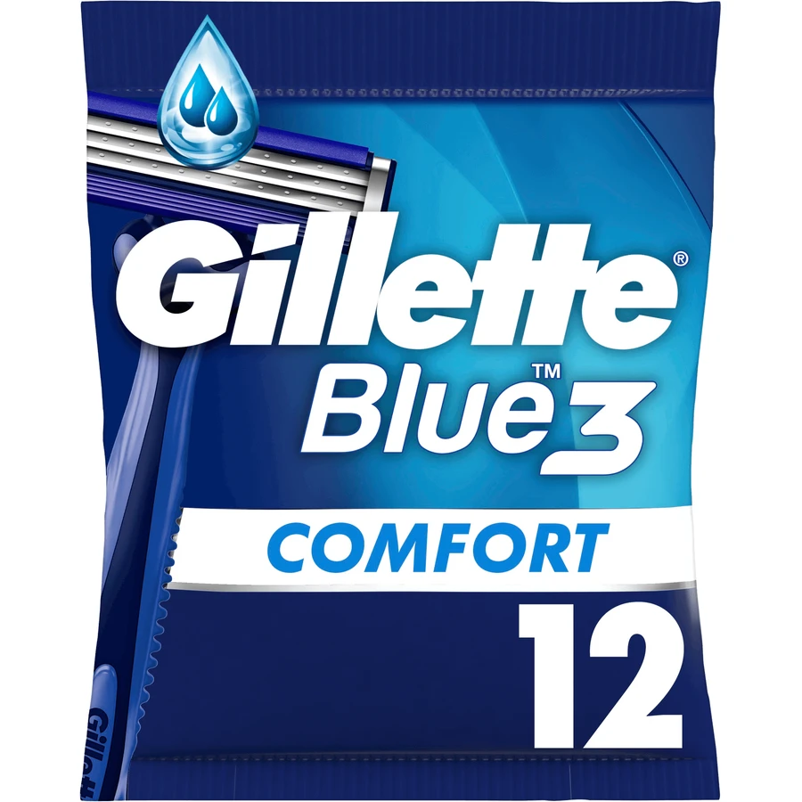 Gillette Blue3 Мужские комфортные бритвы 12 шт: цены и характеристики