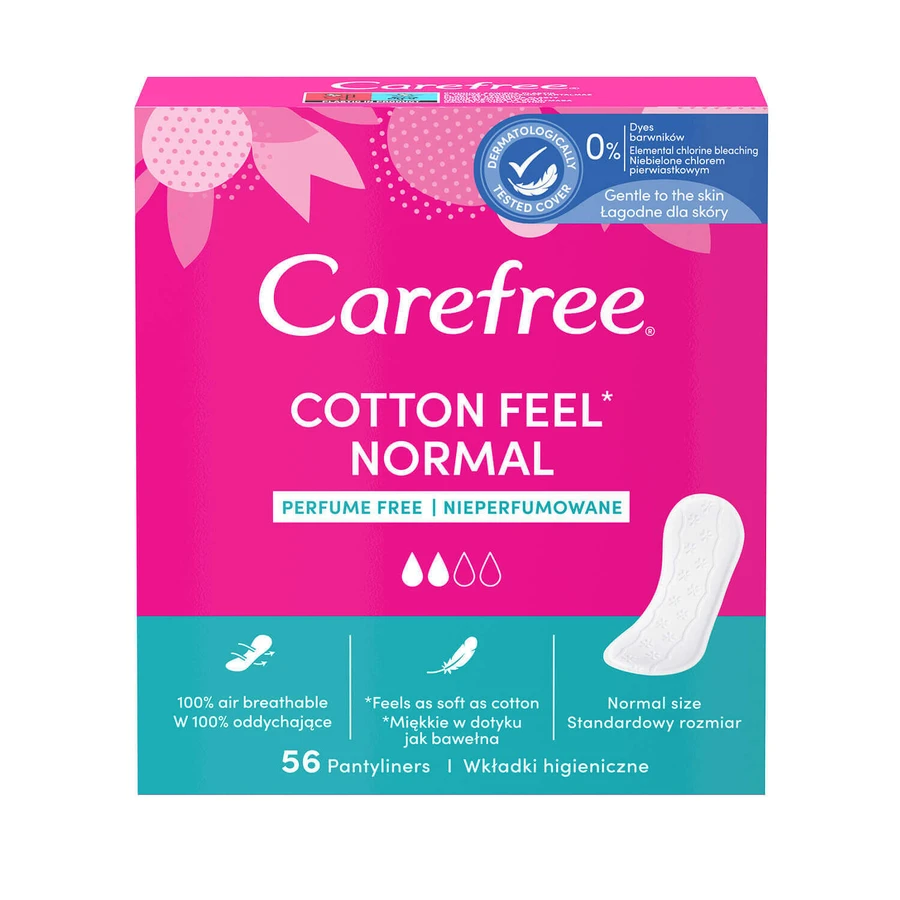 Безтурботні гігієнічні прокладки Cotton Feel Normal, 56 шт.: ціни та характеристики