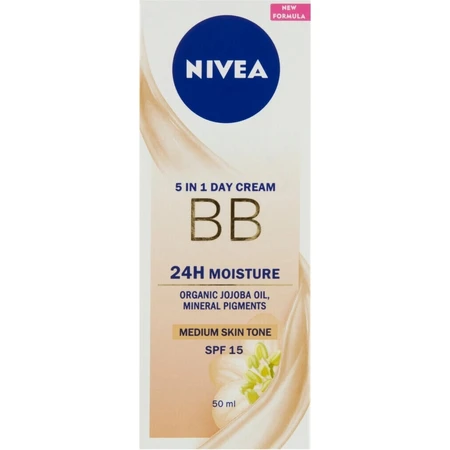 NIVEA Осветляющий увлажняющий BB-крем 5в1 1×50 мл, темный BB-крем: цены и характеристики