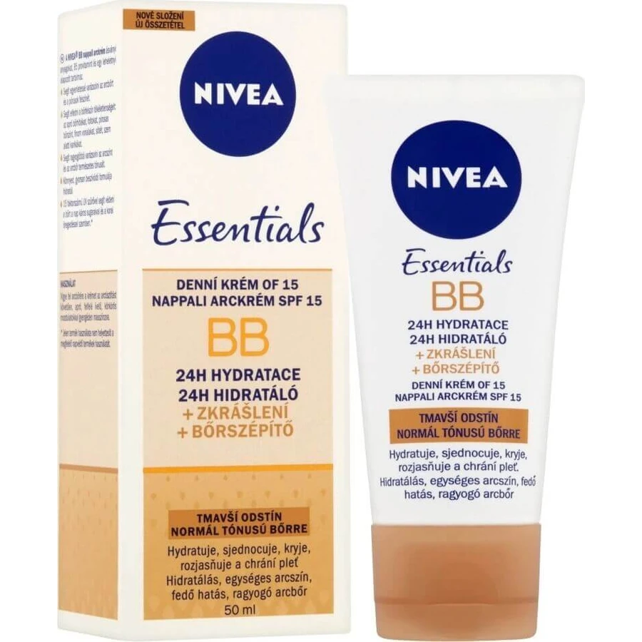 NIVEA Осветляющий увлажняющий BB-крем 5в1 1×50 мл, темный BB-крем: цены и характеристики